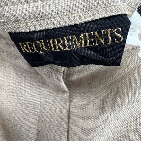 Requirements linen blend vintage shorts made in USA neutral 14 casual 80s - Picture 4 of 8